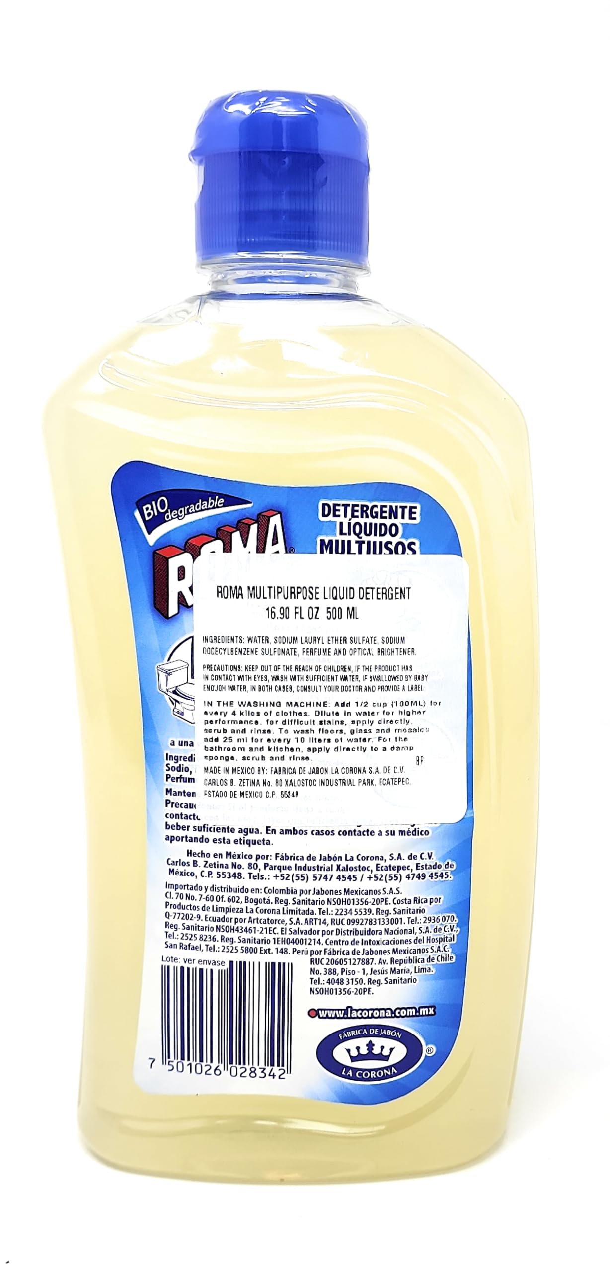 美容液 Roma Amazon.com: Roma Detergente Líquido Multiusos 500ml / Multi